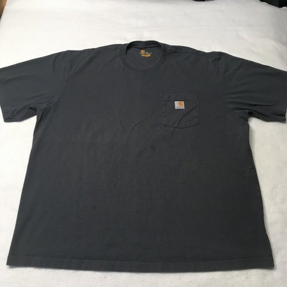 Carhartt Other - Carhartt Work Shirt Mens 2XL Tall Relaxed Fit Force Blue Pocket Tee Short Sleeve